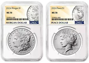 2024 モーガン & ピース シルバー ダラー NGC MS70｜WORLD RESOURCE【KING店】