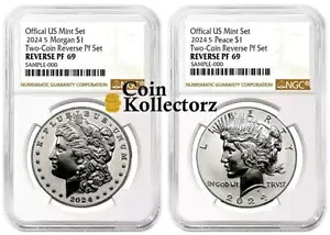 2024 S モーガン & ピース シルバー ダラー $1 リバース プルーフ NGC PF69 #377｜WORLD RESOURCE【KING店】