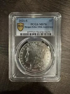 2021-S モルガン ドル 100 周年記念 $1 未流通 PCGS MS70｜WORLD RESOURCE【KING店】 98,010円