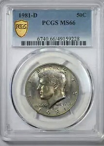 1981-D ケネディ ハーフダラー 50C PCGS MS66 - トーン付き!｜WORLD RESOURCE【KING店】