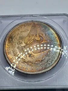 1881 S モーガン シルバー ダラー MS64PL レア PCGS ラトラー モンスター レインボー トーン