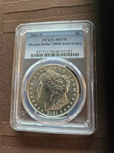 2021-S モーガン ドル PCGS MS70 100 周年記念ラベル W OGP｜WORLD RESOURCE【KING店】