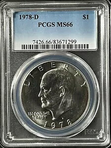 1978-D $1 アイゼンハワー ドル PCGS MS66 83671299