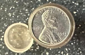 1943-P/D/S スチール リンカーン ウィート セント (3) ロール - 再処理 - チューブ入り 50 コイン|WORLD RESOURCE【KING店】