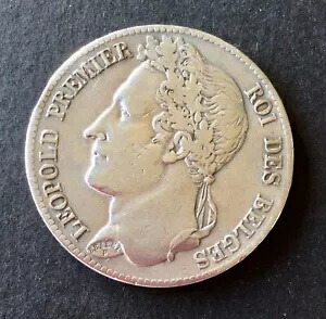 ベルギー - レオポルド 1 世 - とても素敵な 1835 年 5 フラン コイン - 珍しい!!!!