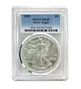 1999 $1 アメリカン シルバー イーグル MS69 PCGS｜WORLD RESOURCE【KING店】
