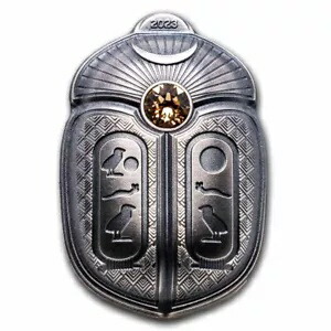 2023 パラオ 1 オンス シルバー スカラベ クフ型コイン