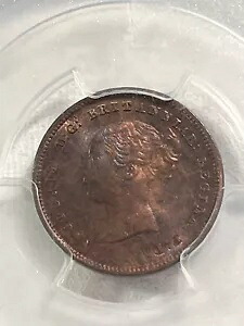 1843 年 イギリス 1/2 ファージング グレード MS 64 RB by PCGS|WORLD RESOURCE【KING店】