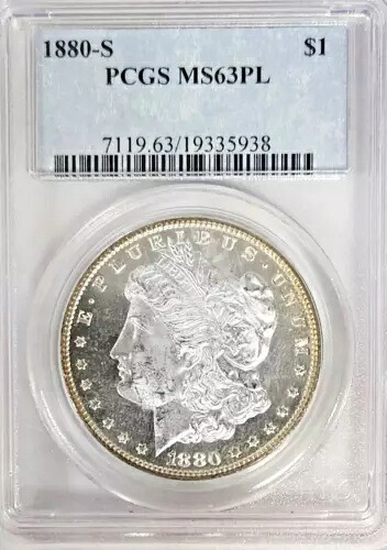1880-S モーガン シルバー ダラー PCGS MS63PL｜WORLD RESOURCE【KING店】