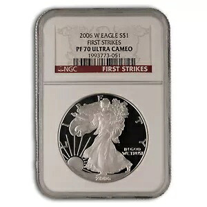 2006-W プルーフ アメリカン シルバー イーグル PF-70 NGC (ER/FS)｜WORLD RESOURCE【KING店】