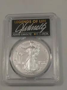 2021 ASE $1 タイプ 2 PCGS PSA MS70 レジェンド オブ ライフ ジョン スモルツ アトランタ ブレーブス HOF