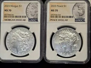 2023 モーガン & ピース シルバー ドルセット $1 NGC MS70｜WORLD RESOURCE【KING店】 101,640円