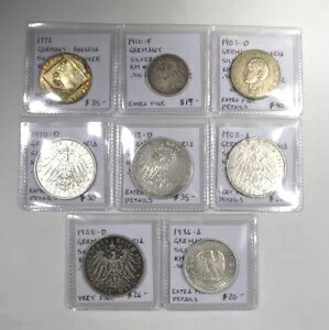 1772-1936 ドイツ/ドイツ諸州銀貨 ロット 8 AP647|WORLD RESOURCE【KING店】