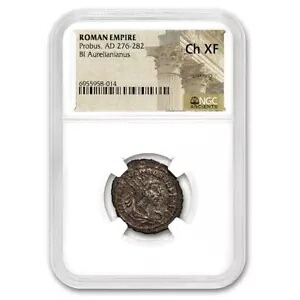 ローマ BI アウレリアニアヌス プロバス 276-282 AD Ch XF NGC (ランダム コイン) 101,035円