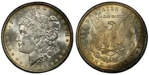 トーン 1886 P MS 64 モーガン シルバー ダラー PCGS グレード認定認定本物のスラブ 230｜WORLD RESOURCE【KING店】