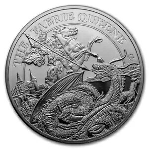 2024 セントヘレナ 5 オンス シルバー フェアリー クイーン レッドクロス & ドラゴン PRF｜WORLD RESOURCE【KING店】 168,850円