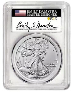 2021 シルバー イーグル ビジネス ストライク タイプ 2 PCGS MS70 FS ファースト ストライク エミリー ダムストラ｜WORLD RESOURCE【KING店】