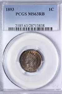 BU 1893 インディアン ヘッド セント ペニー PCGS MS63RB 美品! JCCA｜WORLD RESOURCE【KING店】