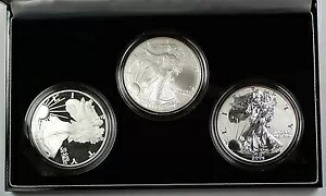 2006 アメリカン シルバー イーグル 20 周年記念コイン セット BU、プルーフ、リバース プルーフ