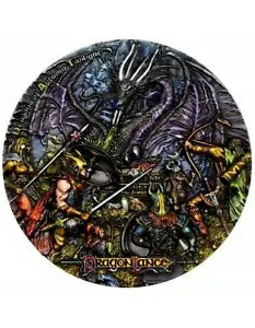 DRAGONS OF AUTUMN TWILIGHT ドラゴンランス クロニクルズ 3 オンス シルバー コイン $7 ニウエ 2023画像