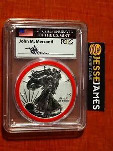2012 S リバース プルーフ シルバー イーグル PCGS PR70 ジョン マーカンティ ミント エングレイバー シリーズ