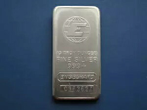 1985 エンゲルハルト 10 オンス シルバー コマーシャル バー E ロゴ デザイン #C363624 .999 ファイン｜WORLD RESOURCE【KING店】