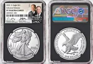 2022-S $1 ASE NGC PF70 アドバンスがモイ/ライダー デュエル シグネチャーをリリース｜WORLD RESOURCE【KING店】