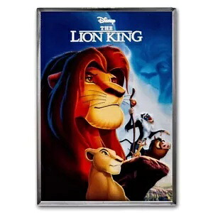 2024 ニウエ 5 オンス Ag $10 ディズニー映画ポスター: ライオン キング