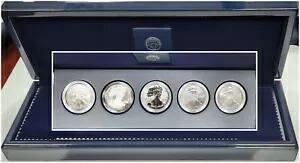 2011 米国造幣局アメリカン イーグル 25 周年記念銀貨セット OGP COA