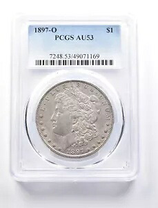 1897-O モーガン シルバー ダラー AU53 PCGS *1034｜WORLD RESOURCE【KING店】