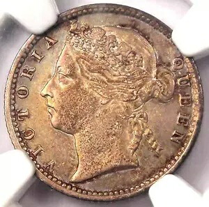 1894 海峡集落ビクトリア 10 セント 10C - NGC AU58 - 希少な認定コイン｜WORLD RESOURCE【KING店】