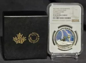 2015 カナダ $20 気象現象 - 夏の嵐 - NGC PF70UC コイン ブラックライト!画像