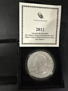 2012-P アメリカ 美しい ATB 5 オンス銀貨 ~ チャコ ニューメキシコ OGP!!｜WORLD RESOURCE【KING店】