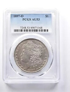 1897-O モーガン シルバー ダラー AU53 PCGS *1040｜WORLD RESOURCE【KING店】