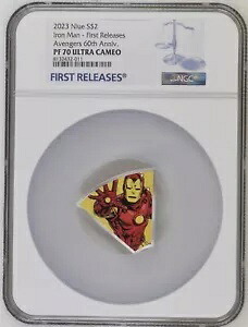 2023 ニウエ マーベル ? アベンジャーズ 60 周年 ? アイアンマン コイン 1 オンス NGC PF70 FR UC｜WORLD RESOURCE【KING店】