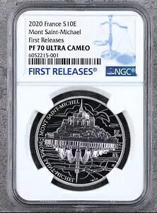 NGC PF70 FR 2020 フランス マウンテン サンミカエル シルバー コイン 22g COA｜WORLD RESOURCE【KING店】