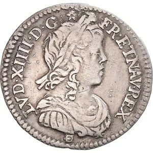 [#1069398] コイン、フランス、ルイ 14 世、1/12 エキュ ア ラ メッシュ ロング、1659 年、リモージュ、V｜WORLD RESOURCE【KING店】