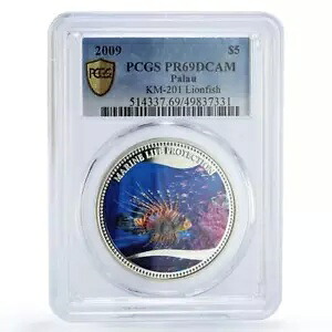 パラオ 5 ドル海洋生物保護アカミノカサゴ PR69 PCGS 銀貨 2009｜WORLD RESOURCE【KING店】
