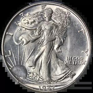 1937-P ウォーキング リバティ ハーフ PCGS MS65 ナイス アイ アピール ナイス ストライク｜WORLD RESOURCE【KING店】