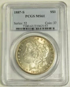 1887-S モルガン ドル PCGS MS-61 #62157｜WORLD RESOURCE【KING店】