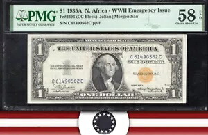 1935-A $1 北アフリカ シルバー証明書 PMG 58 EPQ Fr 2306 90562｜WORLD RESOURCE【KING店】 101,750円