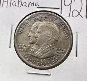 1921 50c アラバマ クラシック記念シルバー ハーフダラー コイン BU UNC トーン