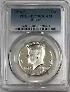 1976 S ケネディ (トップ ポップ) PCGS PR70 ディープ カメオ ブラスト ホワイト.ITEM #6