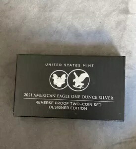 アメリカン イーグル 2021 ワンオンス シルバー リバース プルーフ 2 コイン セット デザイナー エディション｜WORLD RESOURCE【KING店】