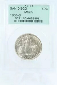1935-S PCGS MS65 サンディエゴ クラシック記念ハーフダラー 50C|WORLD RESOURCE【KING店】