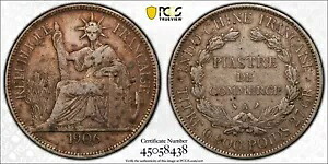 F097 フランス領インドシナ。 1906-A ピアストル Lec-289 PCGS VF30。｜WORLD RESOURCE【KING店】