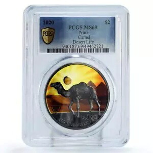 ニウエ 2 ドル保全砂漠生活ラクダ相 MS69 PCGS 銀貨 2020｜WORLD RESOURCE【KING店】