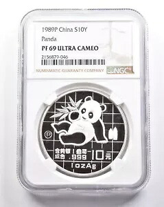 1989 P 中国 10 元銀パンダ PF69 UCAM NGC *4899｜WORLD RESOURCE【KING店】