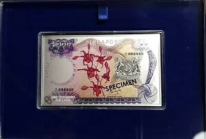 シンガポール $1,000 オーキッドシリーズ 8gm 999 ファインシルバーシート B/ノート(+1 ノート)#32965|WORLD RESOURCE【KING店】