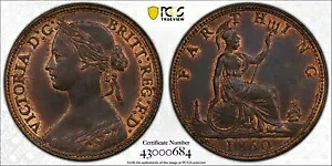1860年 イギリス ファーシング 1/4D PCGS MS63BN S-3950｜WORLD RESOURCE【KING店】